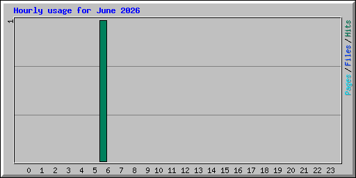 Hourly usage for June 2026